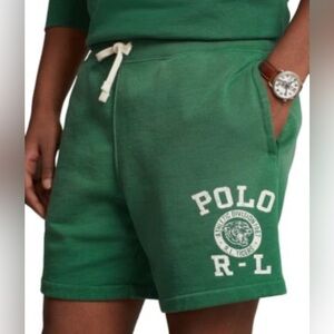 Polo by Ralph Lauren 6” Inseam Green Drawstring Athletic Sweat Shorts